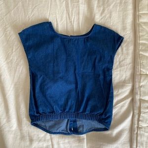 Old navy girls blouse button up in the back 4t